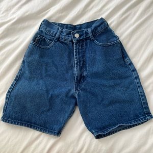 Vintage bongo bermuda long denim shorts made in USA